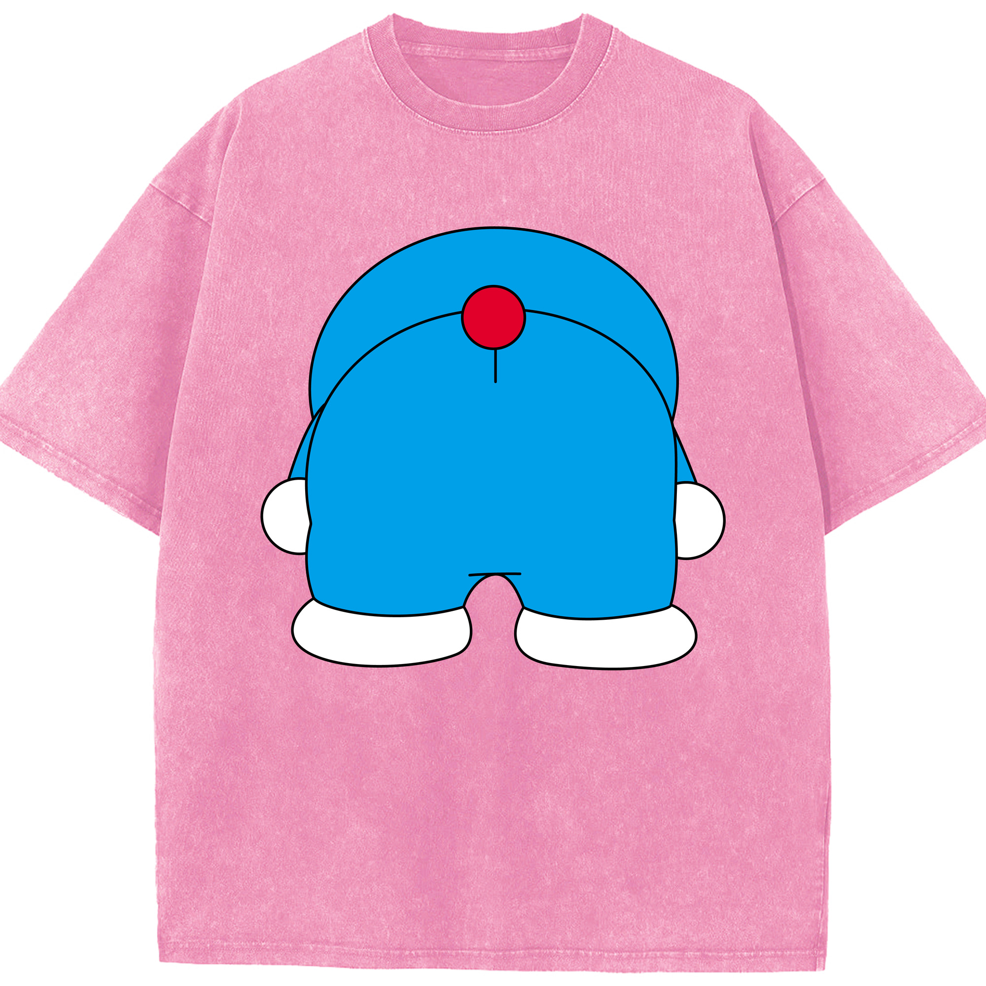 （画像用） ドラえもん Doraemon 綿100% ヴィンテージ風 半袖Tシャツ（フロントプリント）